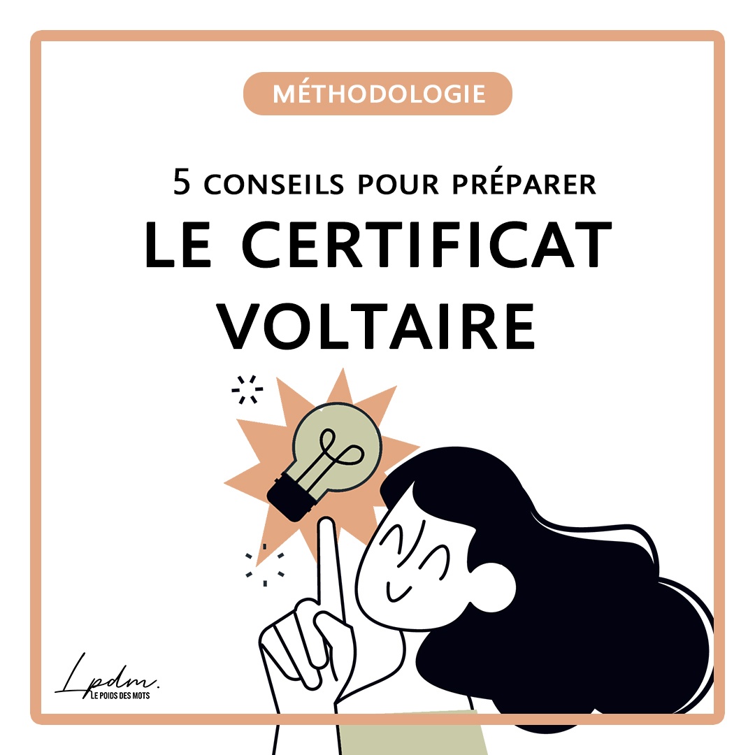 5 conseils pour préparer efficacement le Certificat Voltaire
