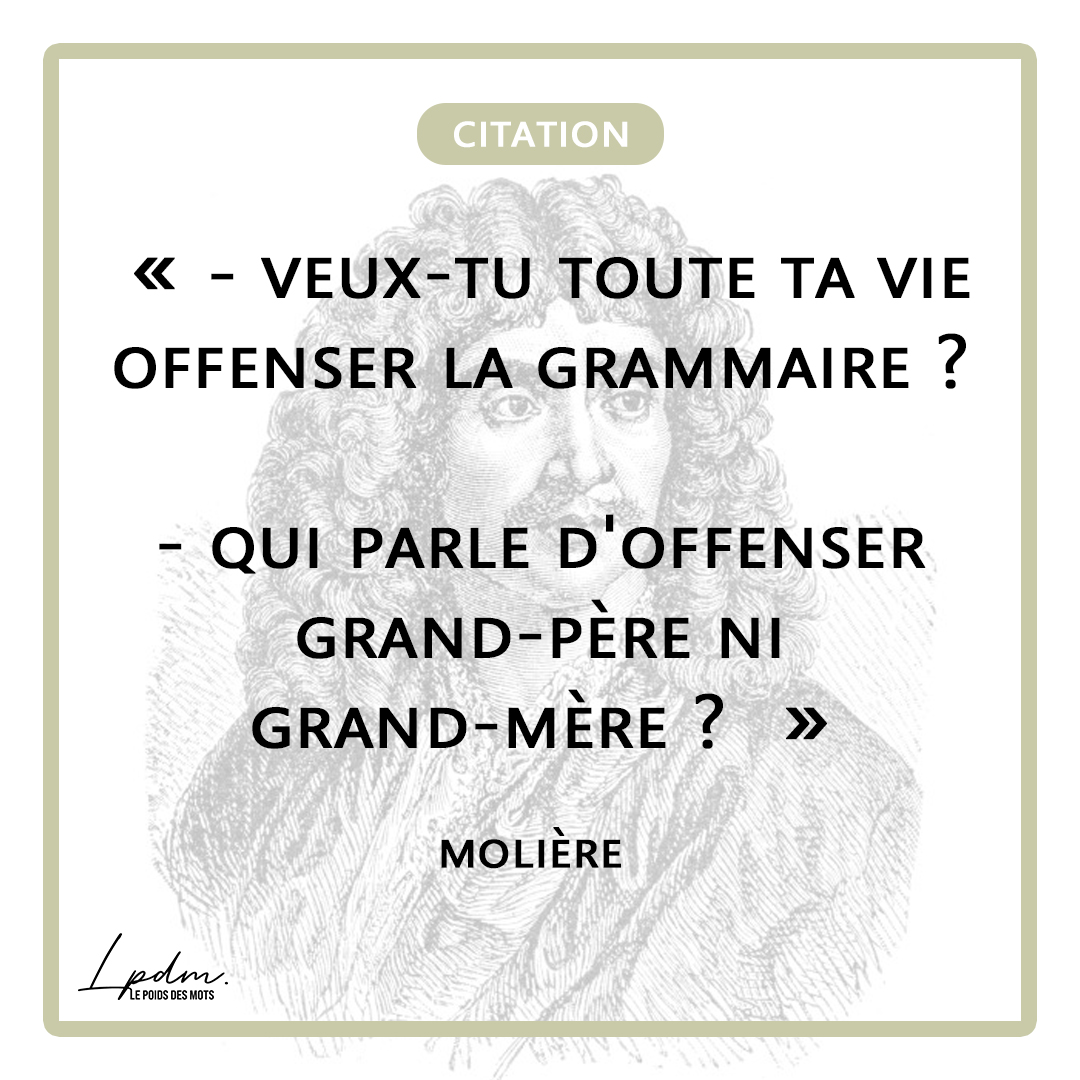 Citation du jour x Défi théâtral avec Molière