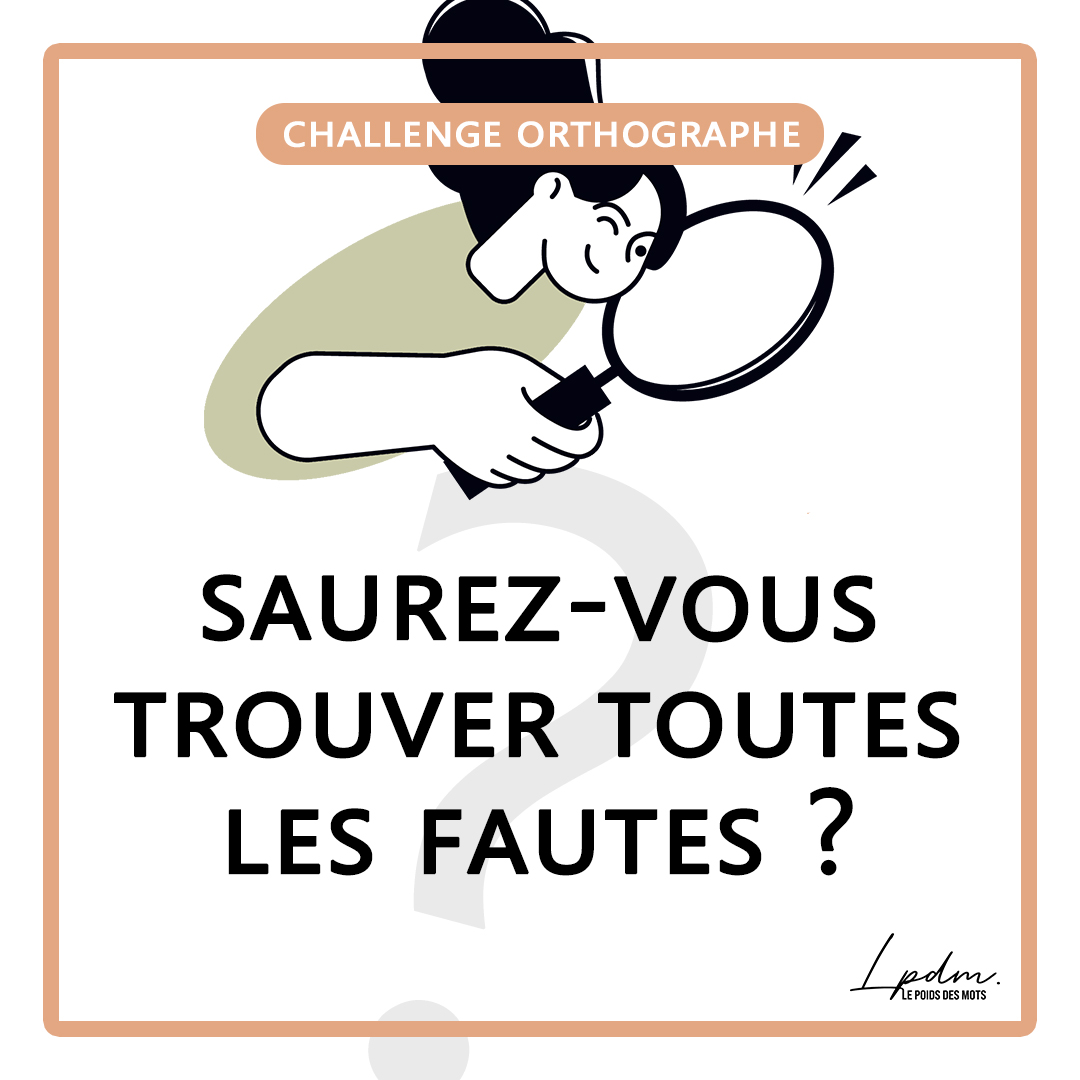 Défi du jour : repérez les fautes dans ce post de recrutement