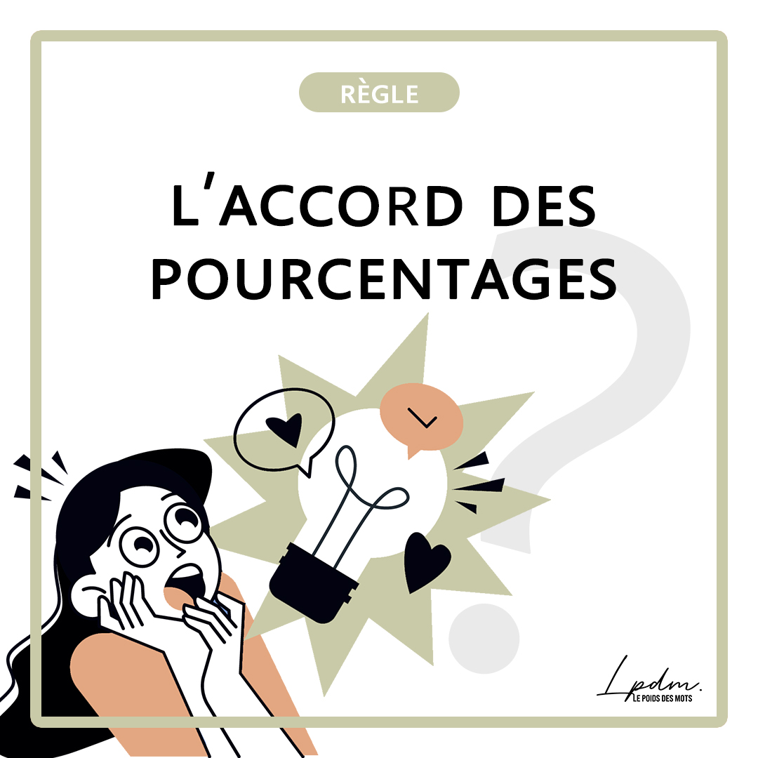 L’accord des pourcentages : quelle est la règle ?