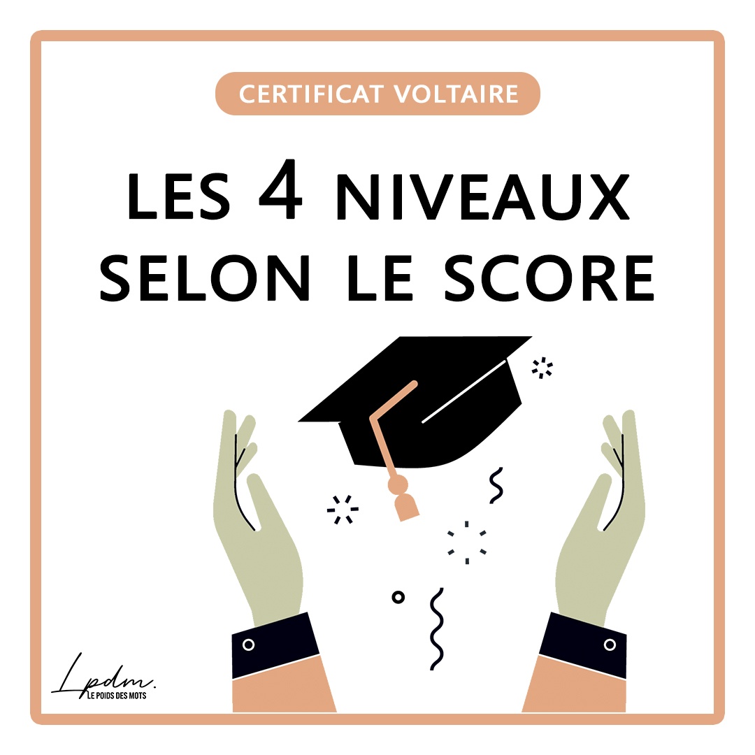 Les 4 niveaux du Certificat Voltaire : quel score visez-vous ?
