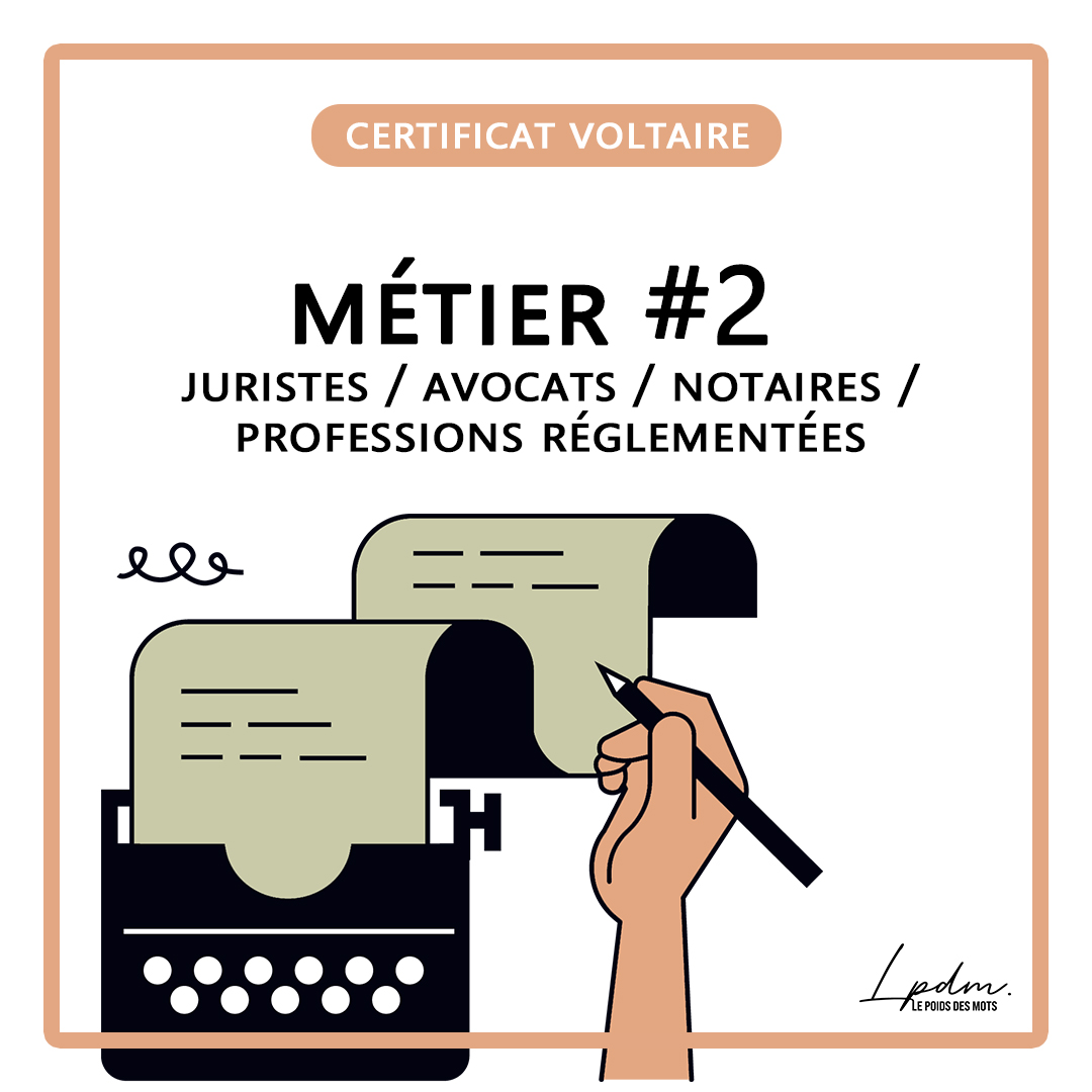 Métier n°2 : juristes / avocats / notaires / professions réglementées