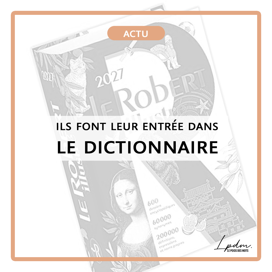 Nouveaux mots dans dictionnaire 2027